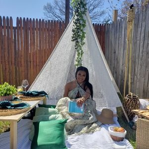 Open back maxi dress